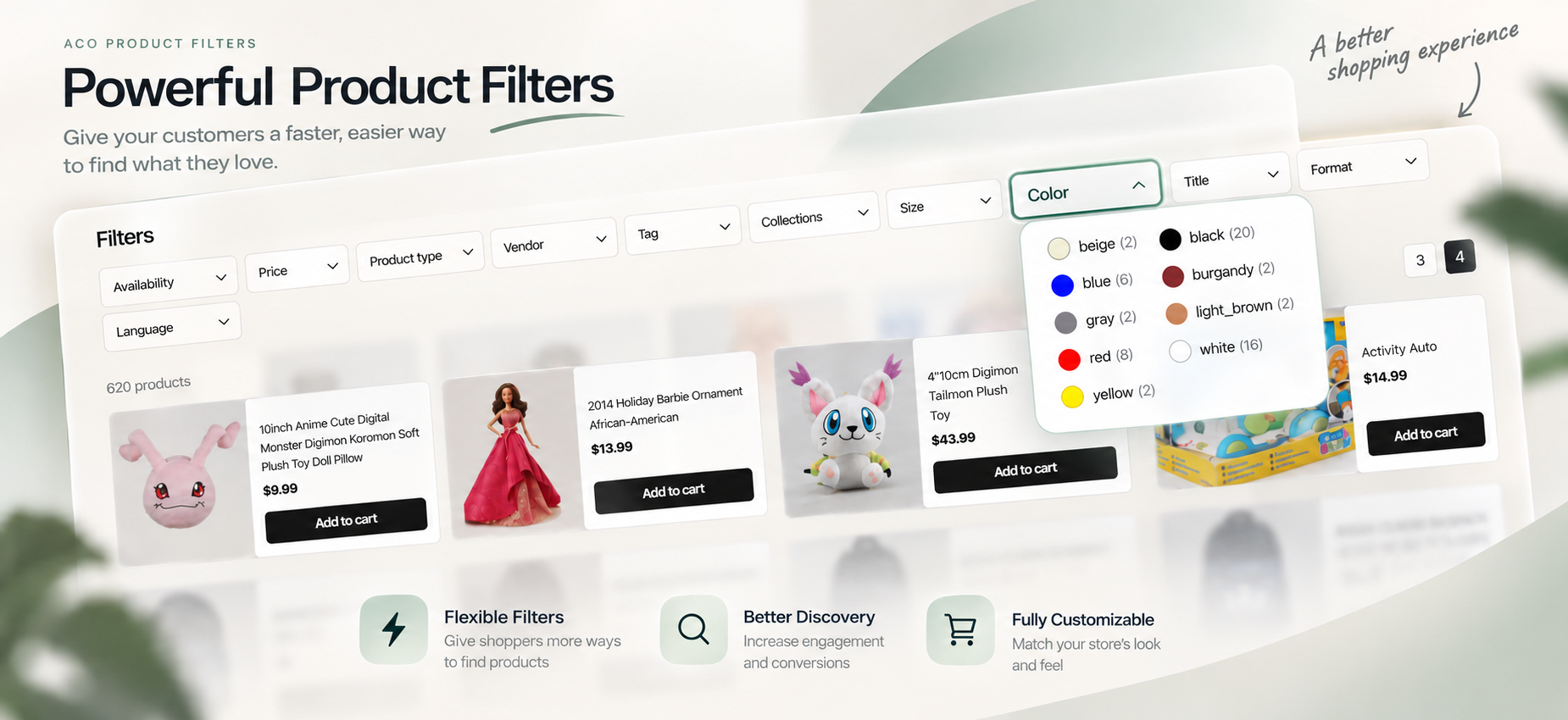 Aco Custom Discounts app promotional screen